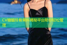 CV糖醋排骨黑料揭秘平台助你轻松管理