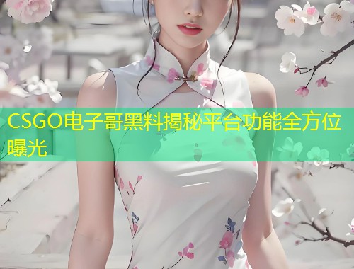 CSGO电子哥黑料揭秘平台功能全方位曝光  第1张